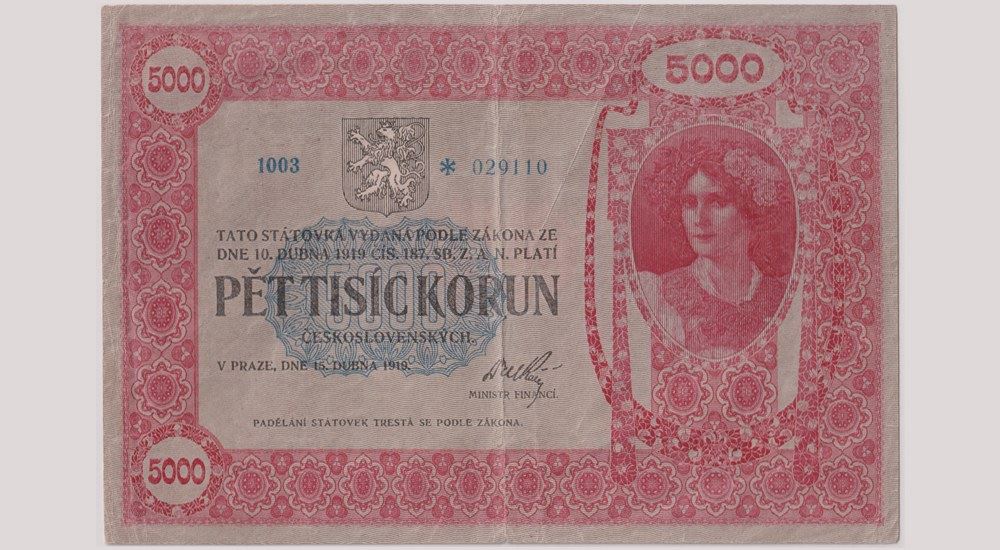 Papír za 25 a půl milionu. Pětitisícovka v dražbě překonala rekord