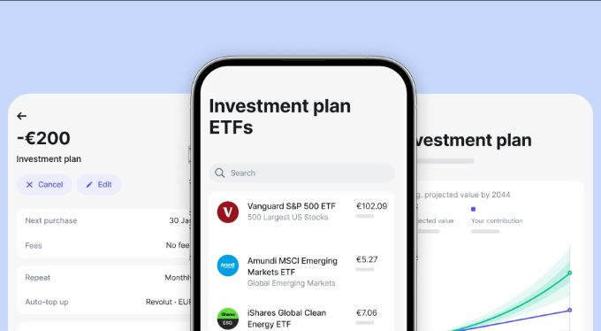 ETF už nabízí i Revolut. Láká na nákupy bez poplatku