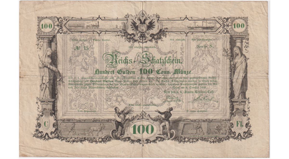 Za kolik je sto zlatých? Na aukci bankovek padl evropský rekord