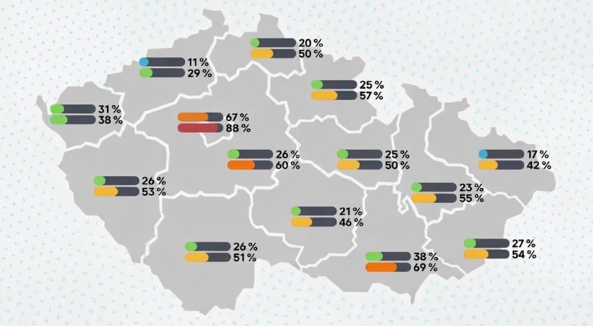 Kde je v Česku dostupnější bydlení? Mapa ukazuje velké rozdíly