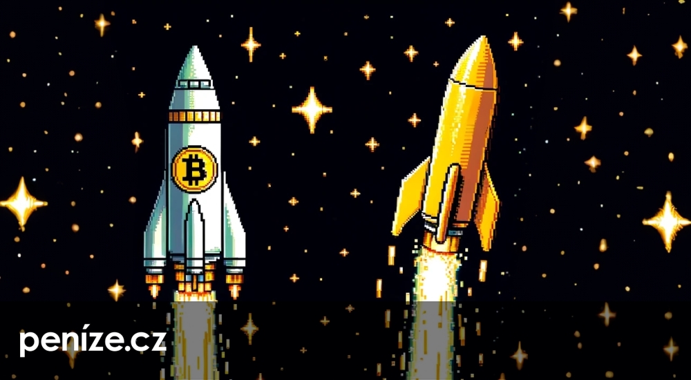Zlato je na historickém rekordu. Bitcoinová raketa letí za ním