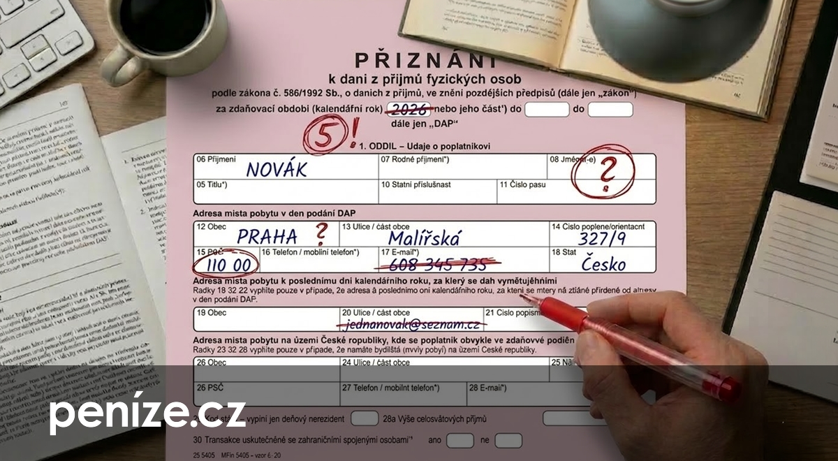 Nejčastější chyby v daňovém přiznání. Podívejte se, jestli je neděláte taky