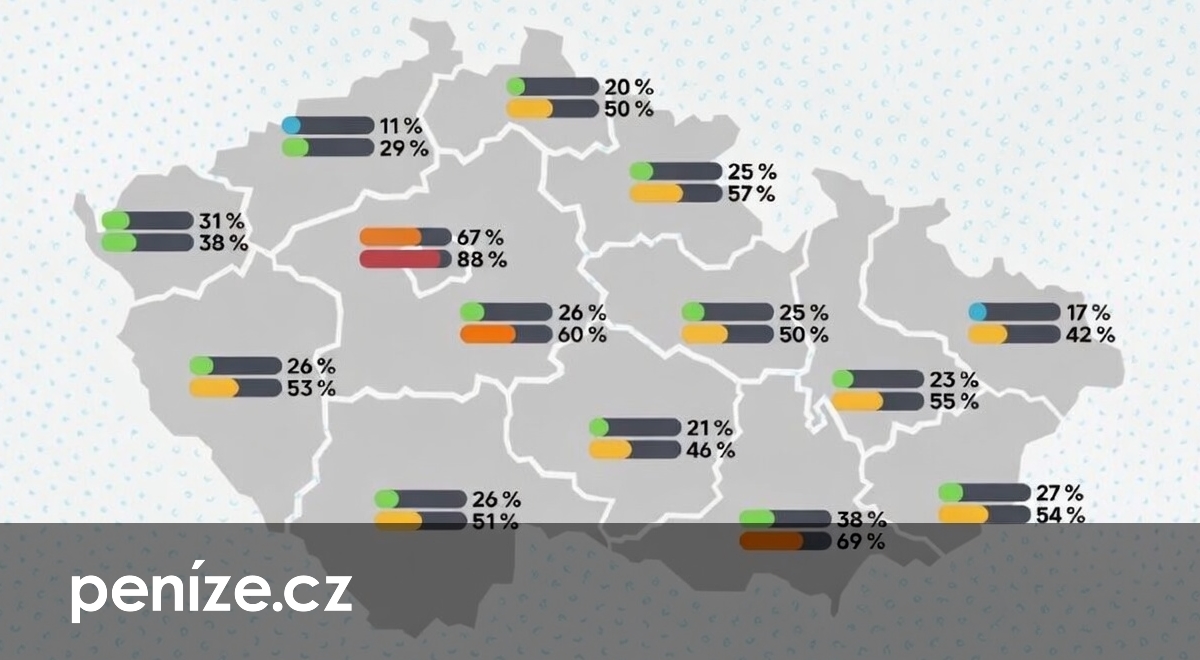 Kde je v Česku dostupnější bydlení? Mapa ukazuje velké rozdíly