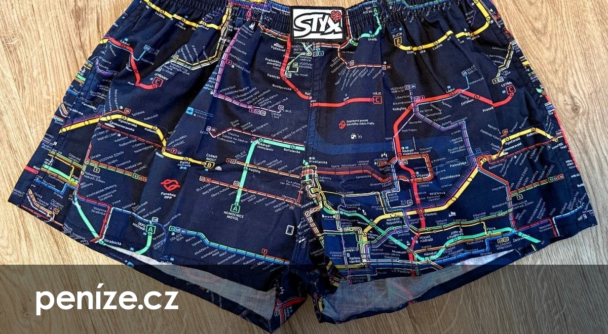 Mapa pražské MHD nově i na trenýrkách. DPP rozšířil nabídku fanshopu