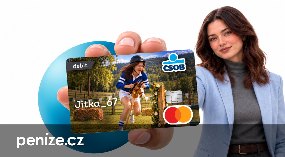 Na kartě můžete mít vlastní obrázek. Nově i text, propaguje ČSOB v kampani