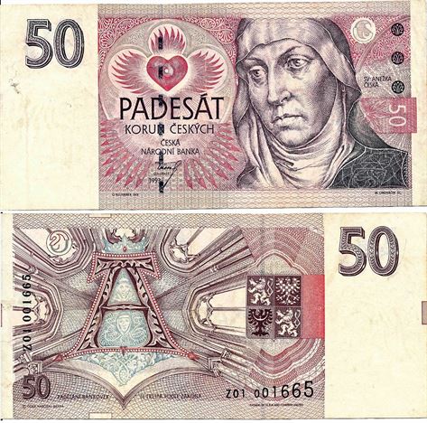 Bankovka 50 Kč z roku 1993