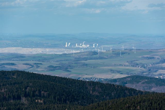 Důl Turów na polsko-české hranici