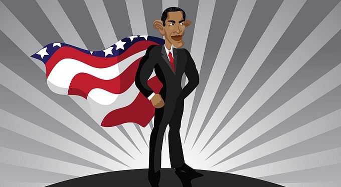 Barack Obama rozpuštěný a vypuštěný