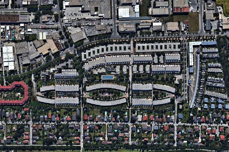 Hustota zastavění Vídně