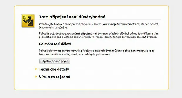 Datové schránky: nedůvěryhodné spojení