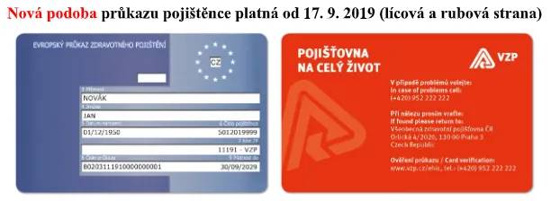 Nový průkaz od VZP