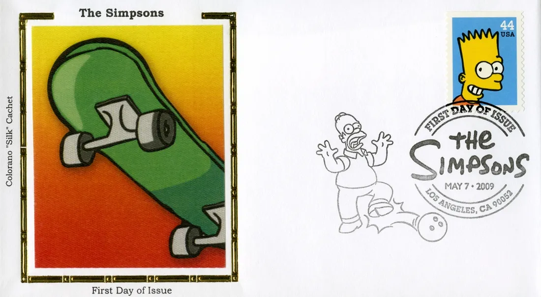 Simpsonovi známka obálka