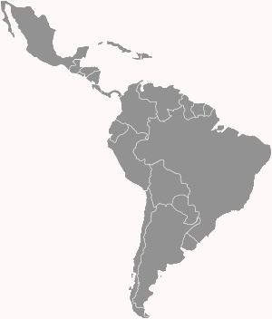 Latinská Amerika mapa