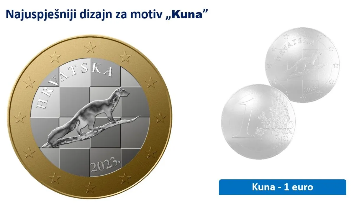 Chorvatsko euro mince