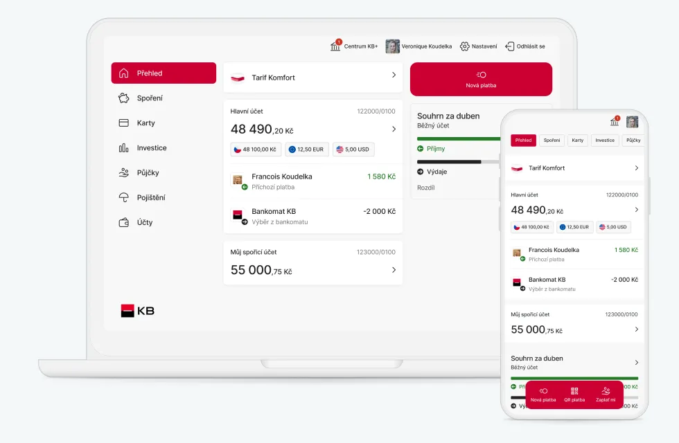 Komerční banka nové bankovnictví KB+ změna