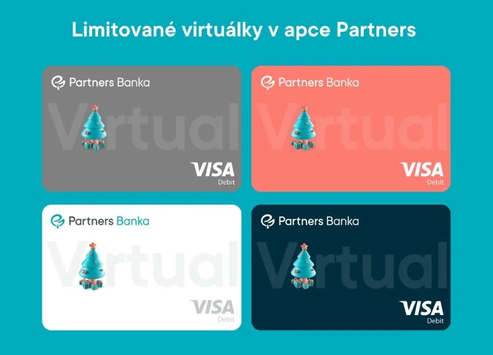 Vánoční virtuální karty Partners banka