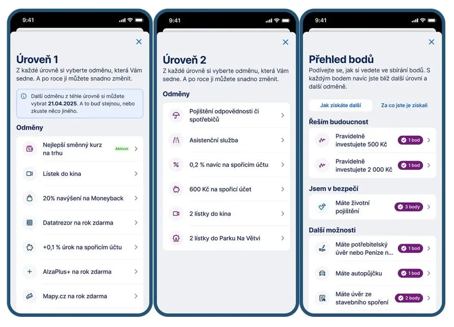 Česká spořitelna odměny