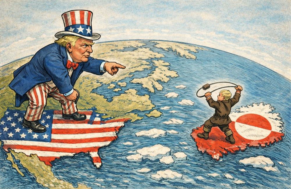 Boj o Grónsko. Víte, jak by ekonomický David dokázal potrápit amerického Goliáše?