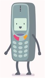 Hloupý mobilní telefon