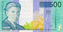 Belgický frank 500