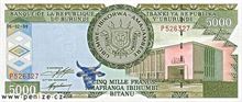 Burundský frank 5000