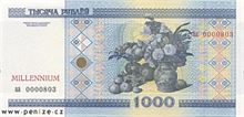 Běloruský rubl 1000