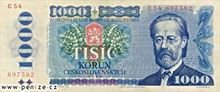 Československá koruna 1000