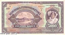 Československá koruna 5000