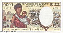 Džibutský frank 10000