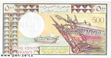 Džibutský frank 500