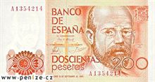 Španělská peseta 200