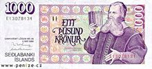 Islandská koruna 1000