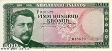 Islandská koruna 500