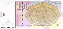 Makedonský denár 100