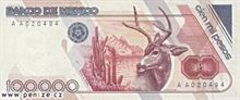 Mexické peso 100000