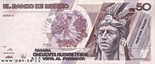 Mexické peso 50
