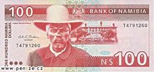 Namibijský dolar 100