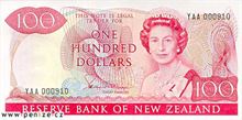 Novozélandský dolar 100