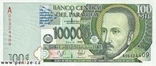 Paraguajské guarani 100000
