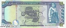 Paraguajské guarani 50000