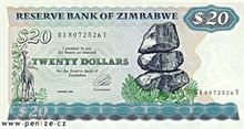 Zimbabwský dolar 20