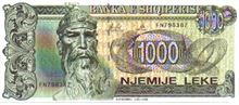 Albánský Lek 1000