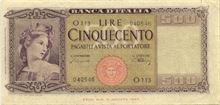 Italská lira 500