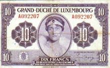 Lucemburský frank 10