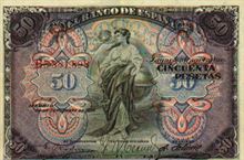 Španělská peseta 50