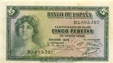 Španělská peseta 5