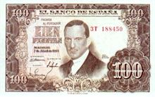 Španělská peseta 100