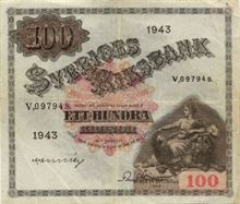 Švédská koruna 100