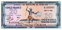 Burundský frank 20