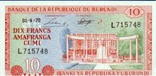 Burundský frank 10